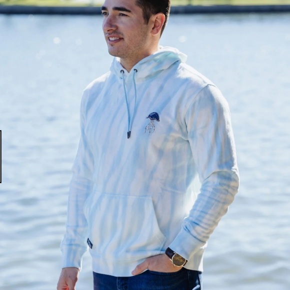 Baja Llama Jellyfish organic cotton hoodie sweatshirt - Picture 10 of 11